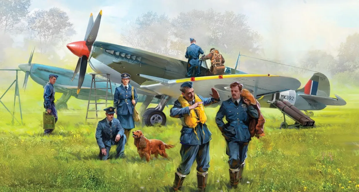 ICM 1/48 RAF Airfield Diorama Model Kit