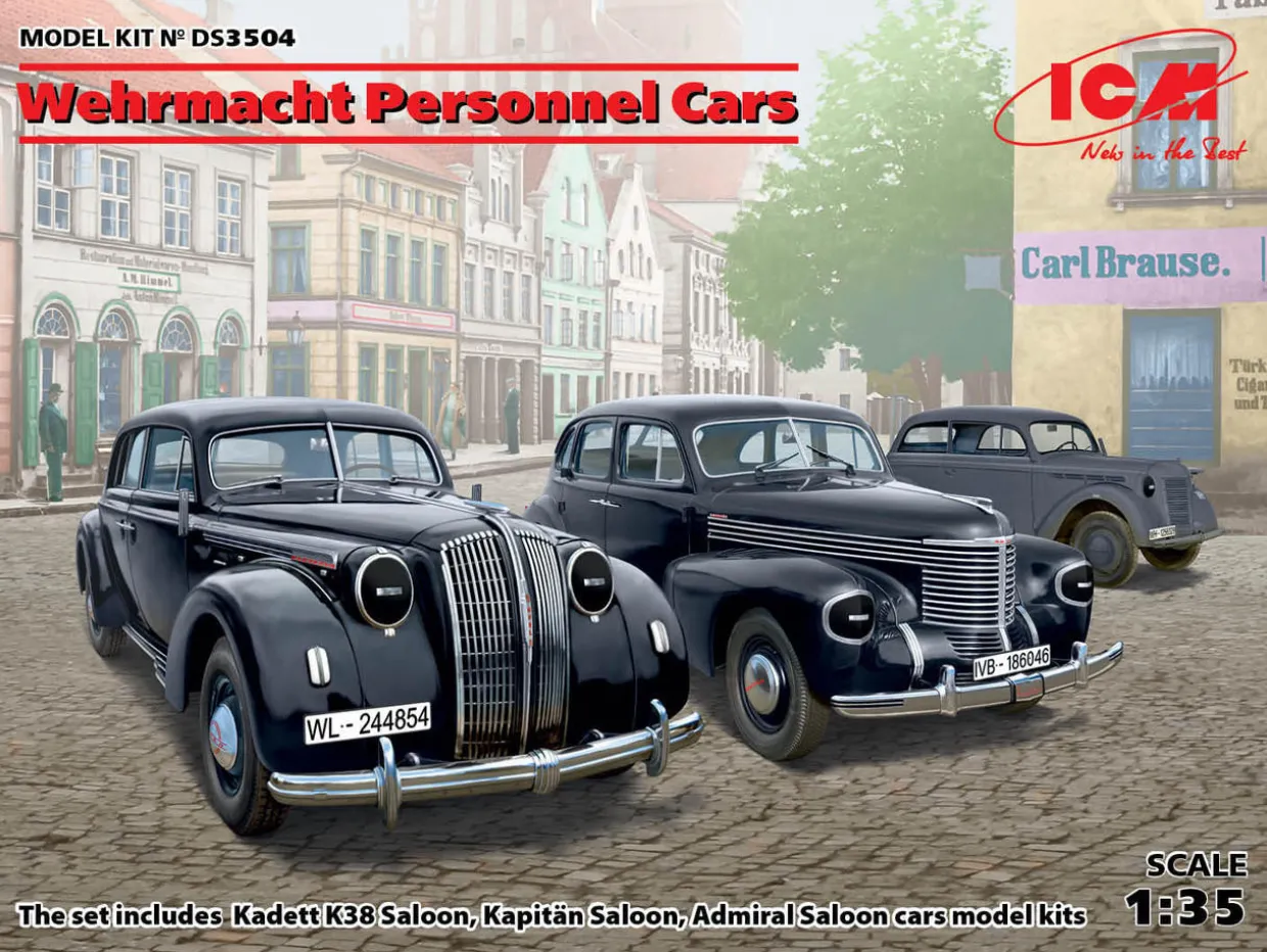 ICM 1/35 Wehrmacht Personnel Cars Model Kits