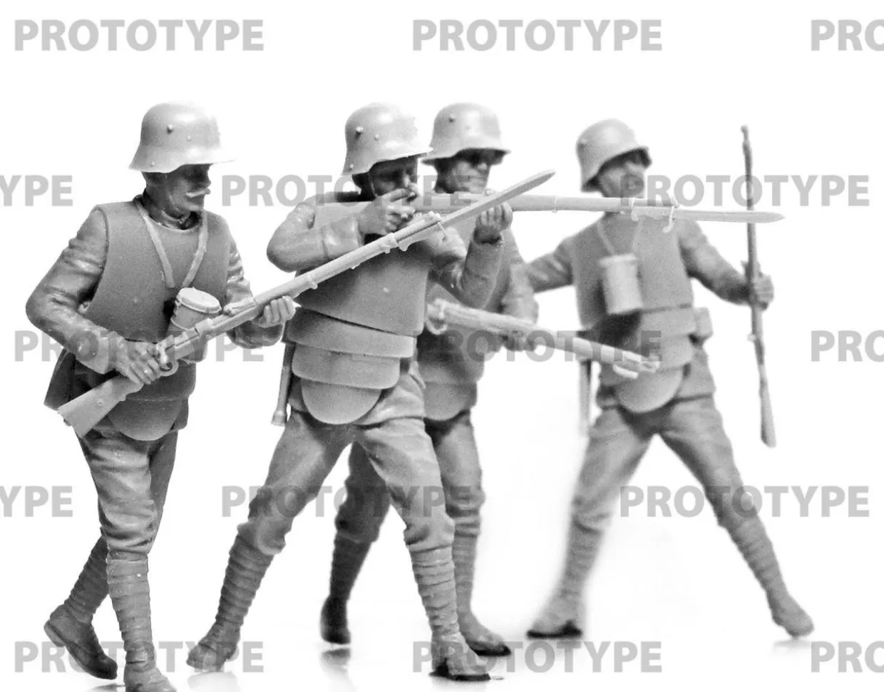 ICM 1/35 WWI German Infantry in Armour Model Figures
