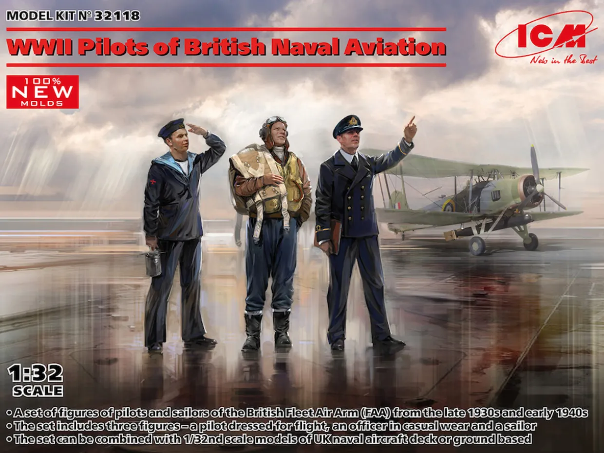 ICM 1/32 WWII British Pilots of Naval Aviation
