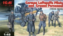 ICM 1/48 WWII Luftwaffe Pilots & Ground 1939-1945