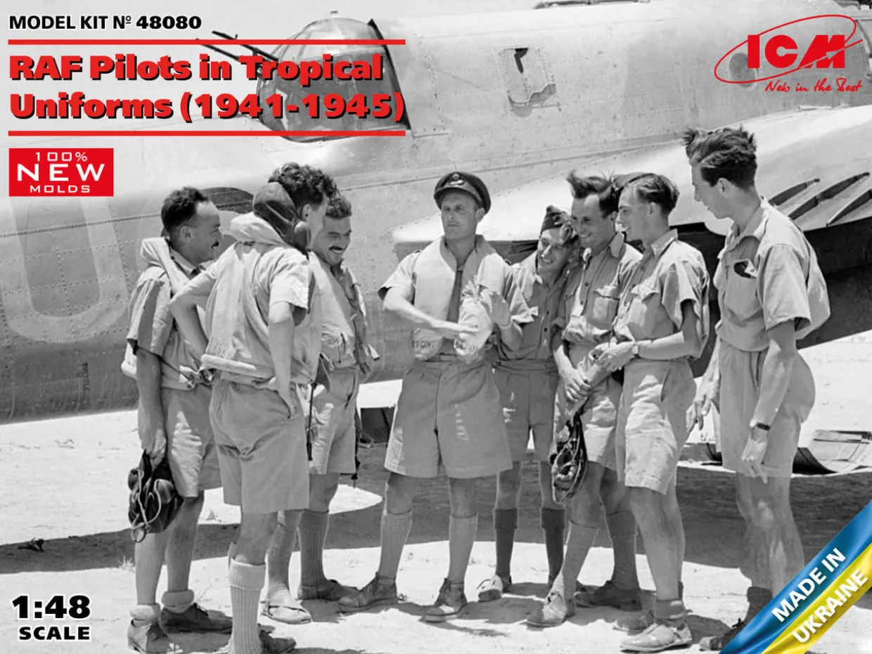 ICM 1/48 WWII RAF Pilots in Tropical Uniforms 1941-1945