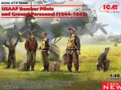 ICM 1/48 WWII USAAF Bomber Pilots and Ground Personnel 1944-1945
