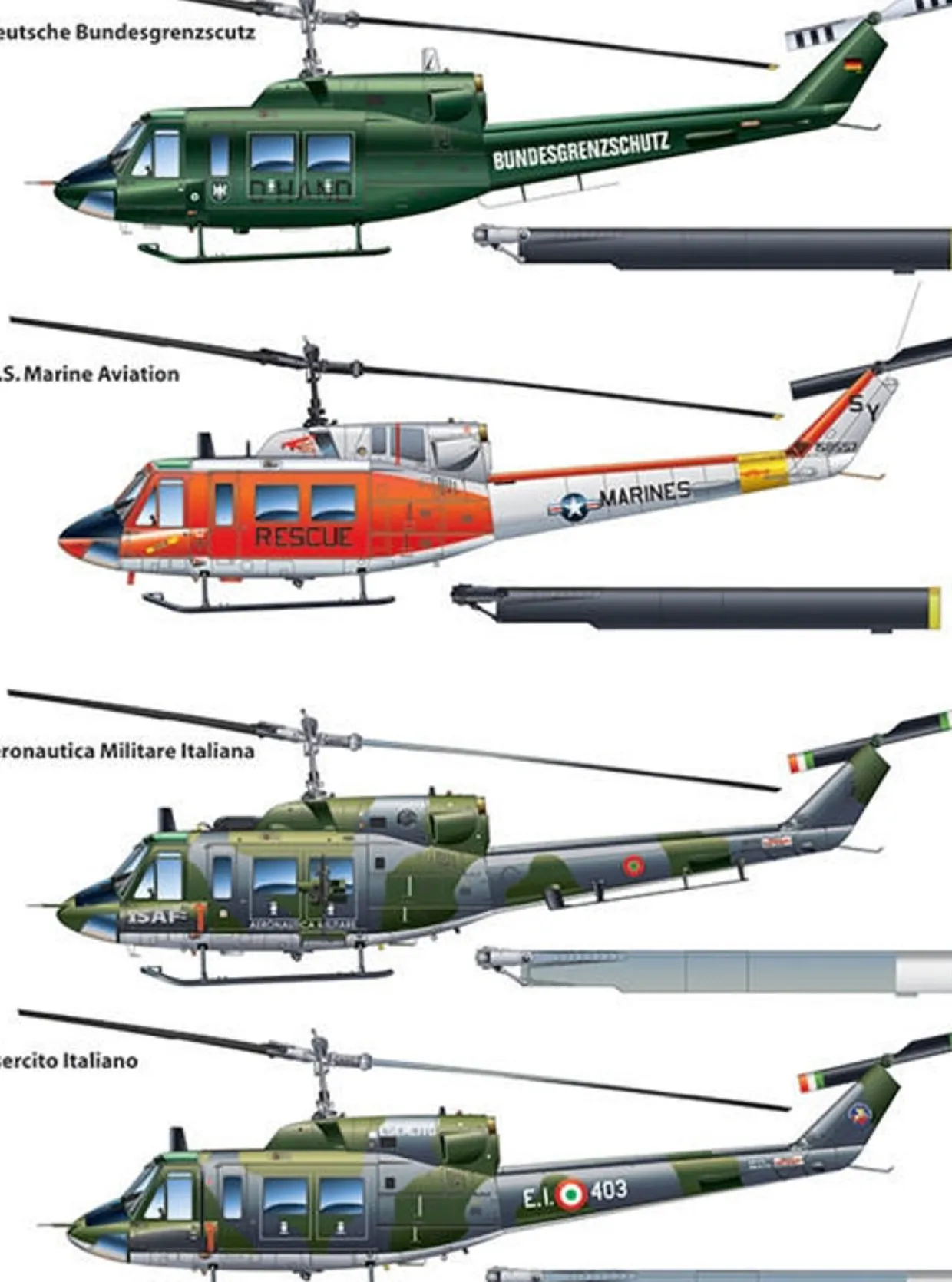 Italeri 1/48 Agusta Bell AB 212/UH-1N