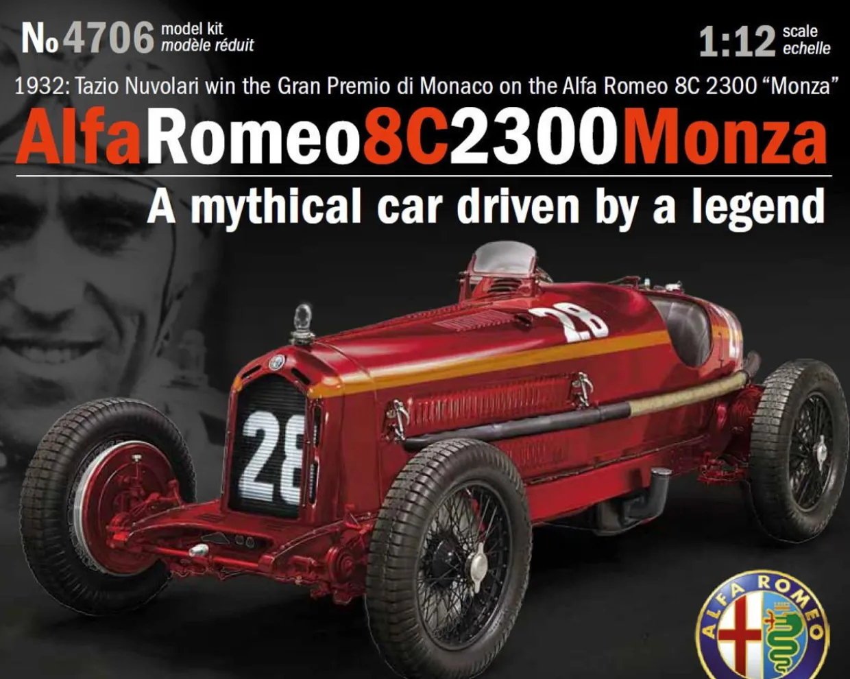 Italeri 1/12 Alfa Romeo 8C 2300 Monza