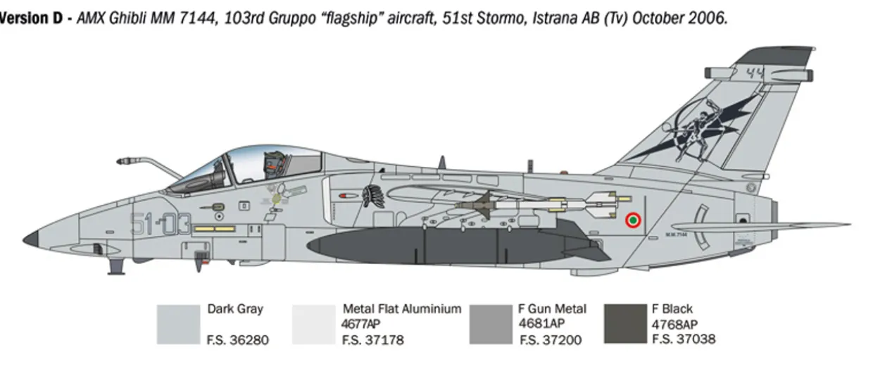 Italeri 1/72 AMX International A-11 Ghibli Model Kit