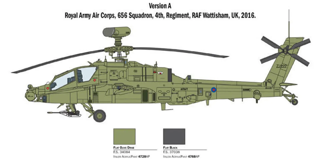 Italeri 1/48 Boeing AH-64D Apache Longbow RAF