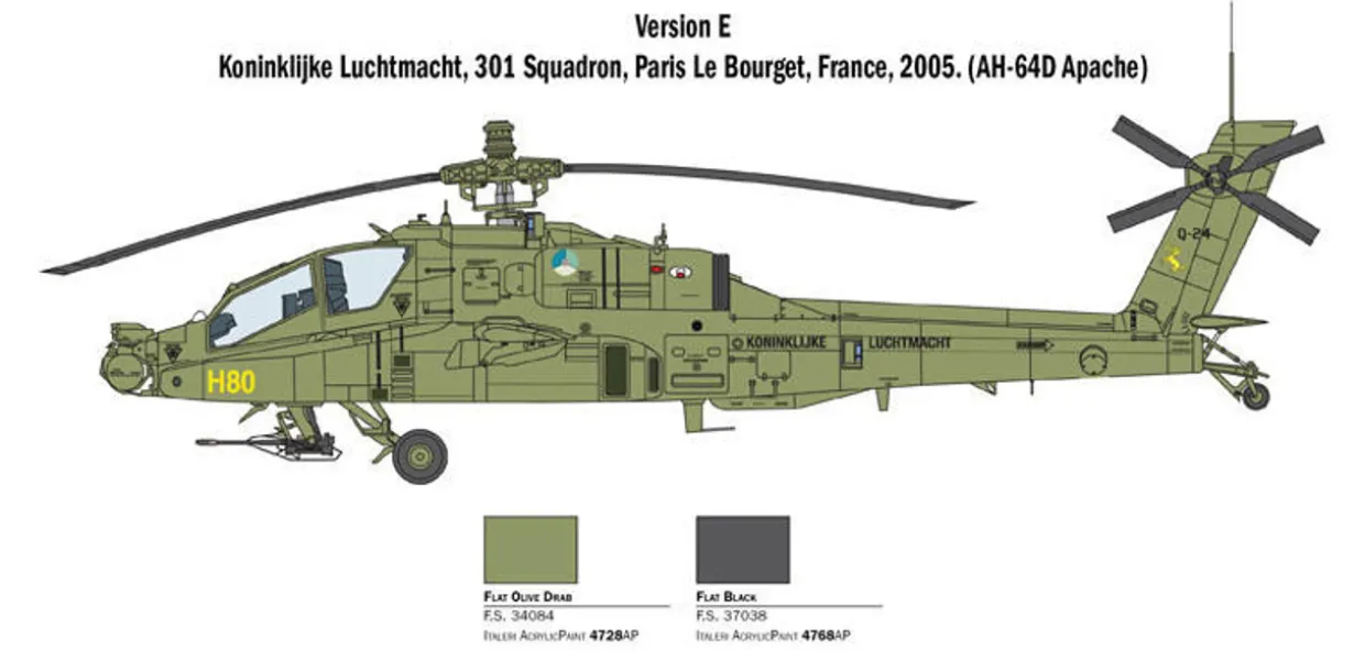 Italeri 1/48 Boeing AH-64D Apache Longbow RAF