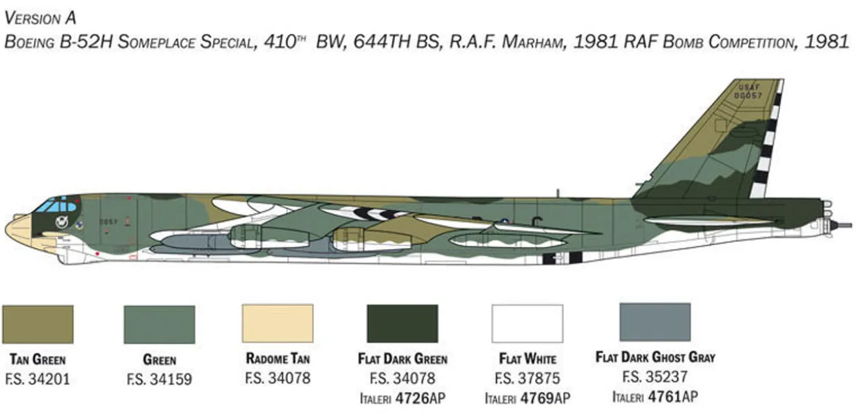Italeri 1/72 Boeing B-52H Stratofortress