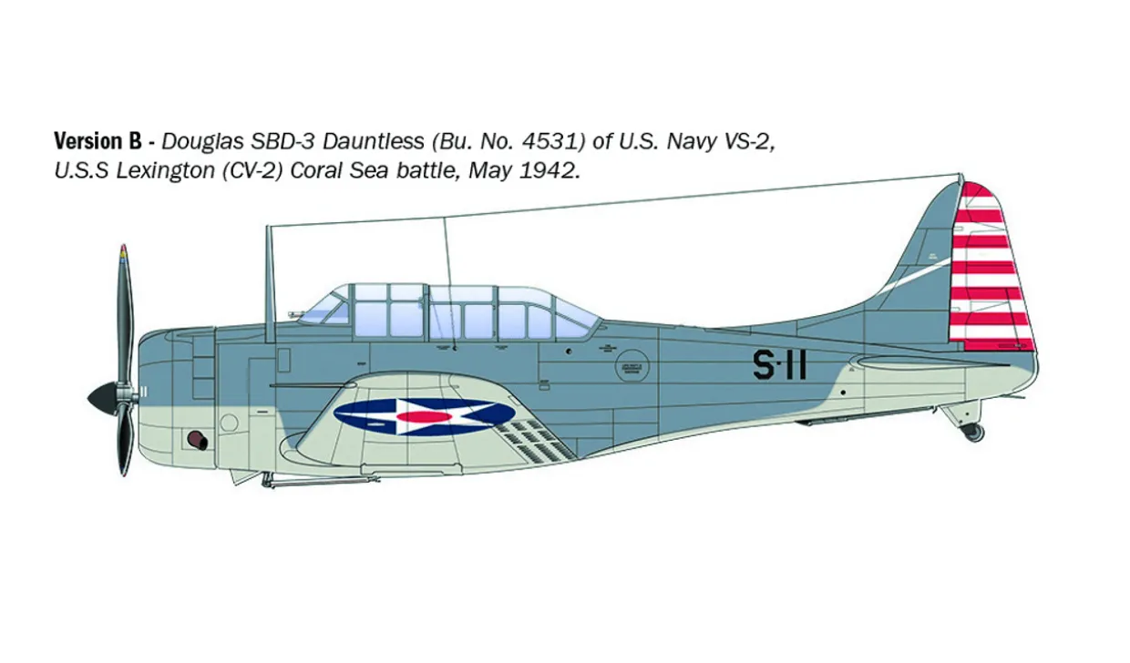 Italeri 1/48 Douglas SBD-3 Dauntless