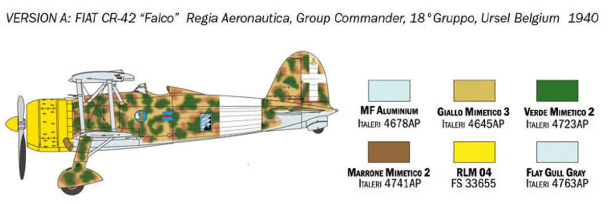 Italeri 1/72 Fiat CR.42 Falco