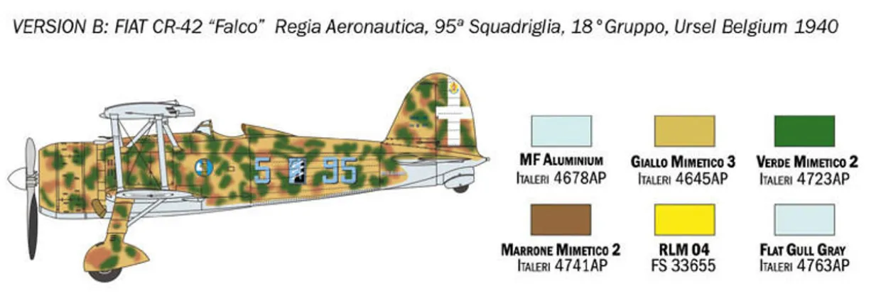Italeri 1/72 Fiat CR.42 Falco