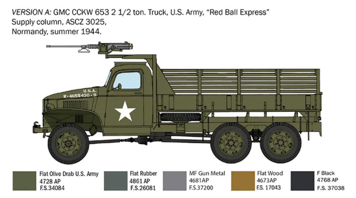 Italeri 1/35 GMC 2 1/2 Ton, 6x6 Truck