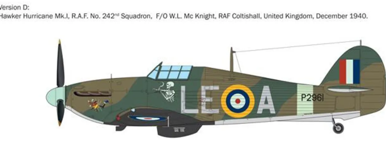 Italeri 1/48 Hawker Hurricane Mk 1 Aces