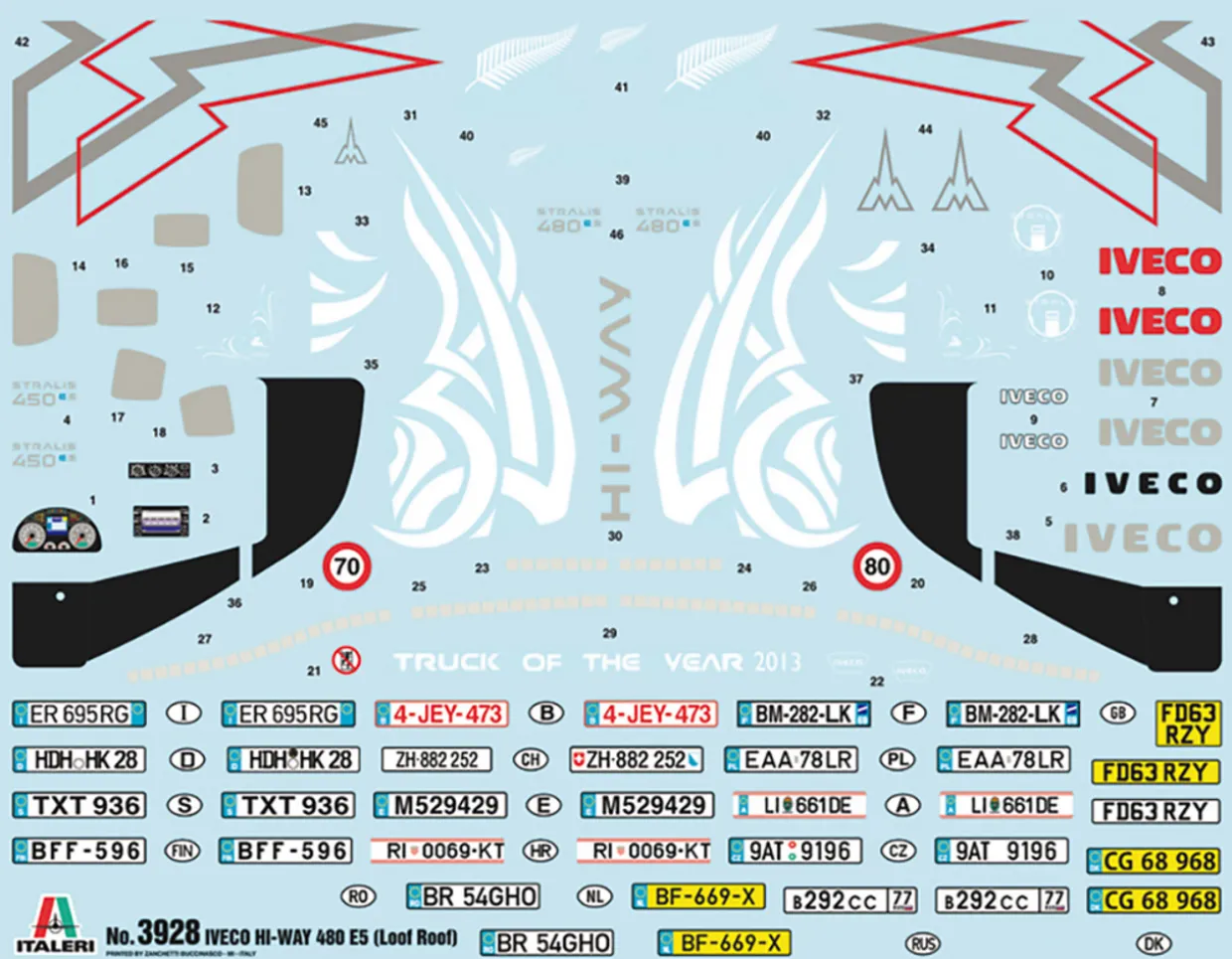Italeri 1/24 Iveco Hi-Way 480 E5 Low Roof