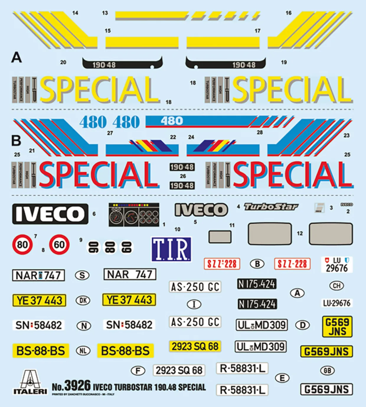 Italeri 1/24 Iveco Turbostar 190.48 Special
