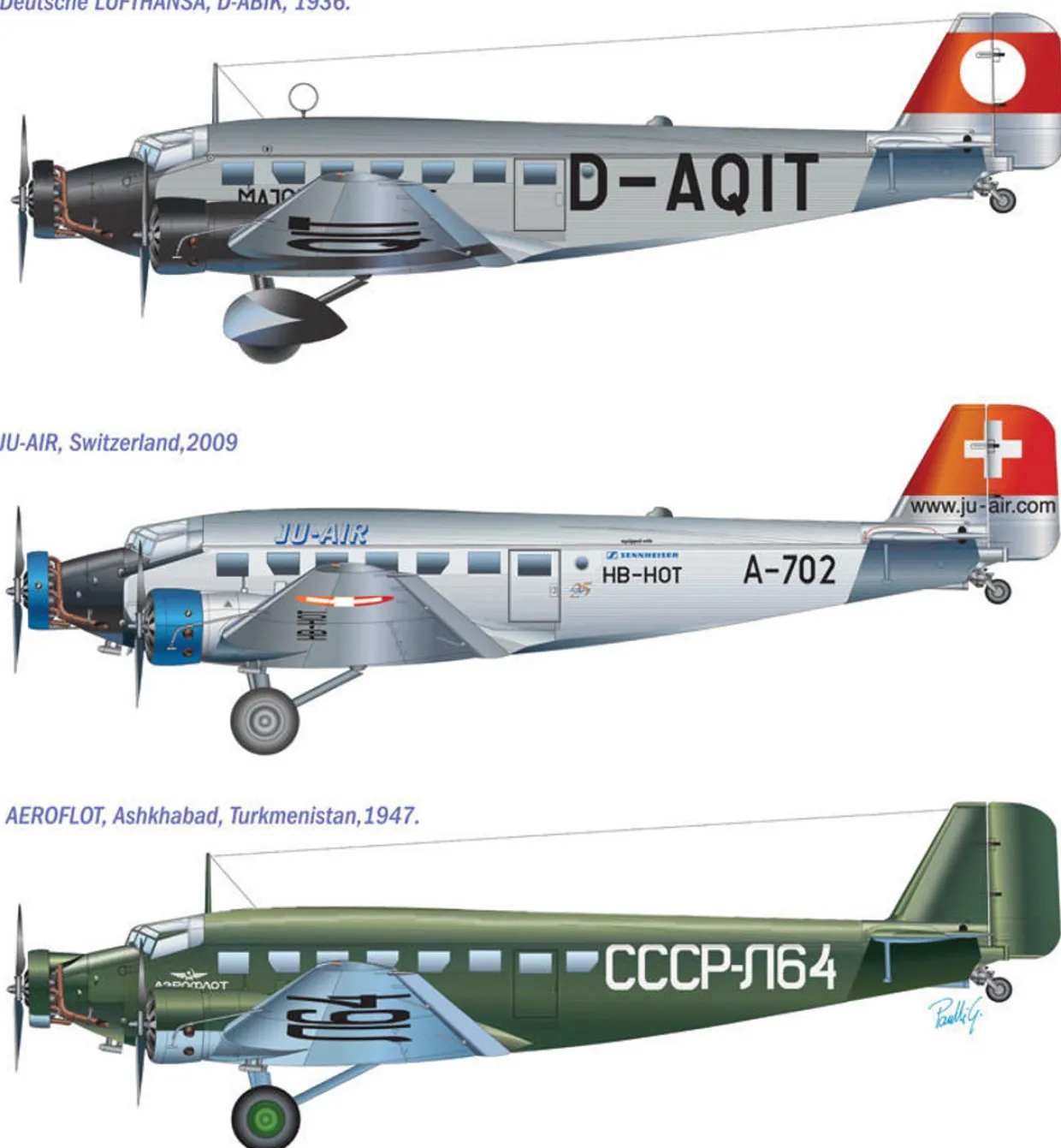 Italeri 1/72 Junkers Ju 52 Civilian Version