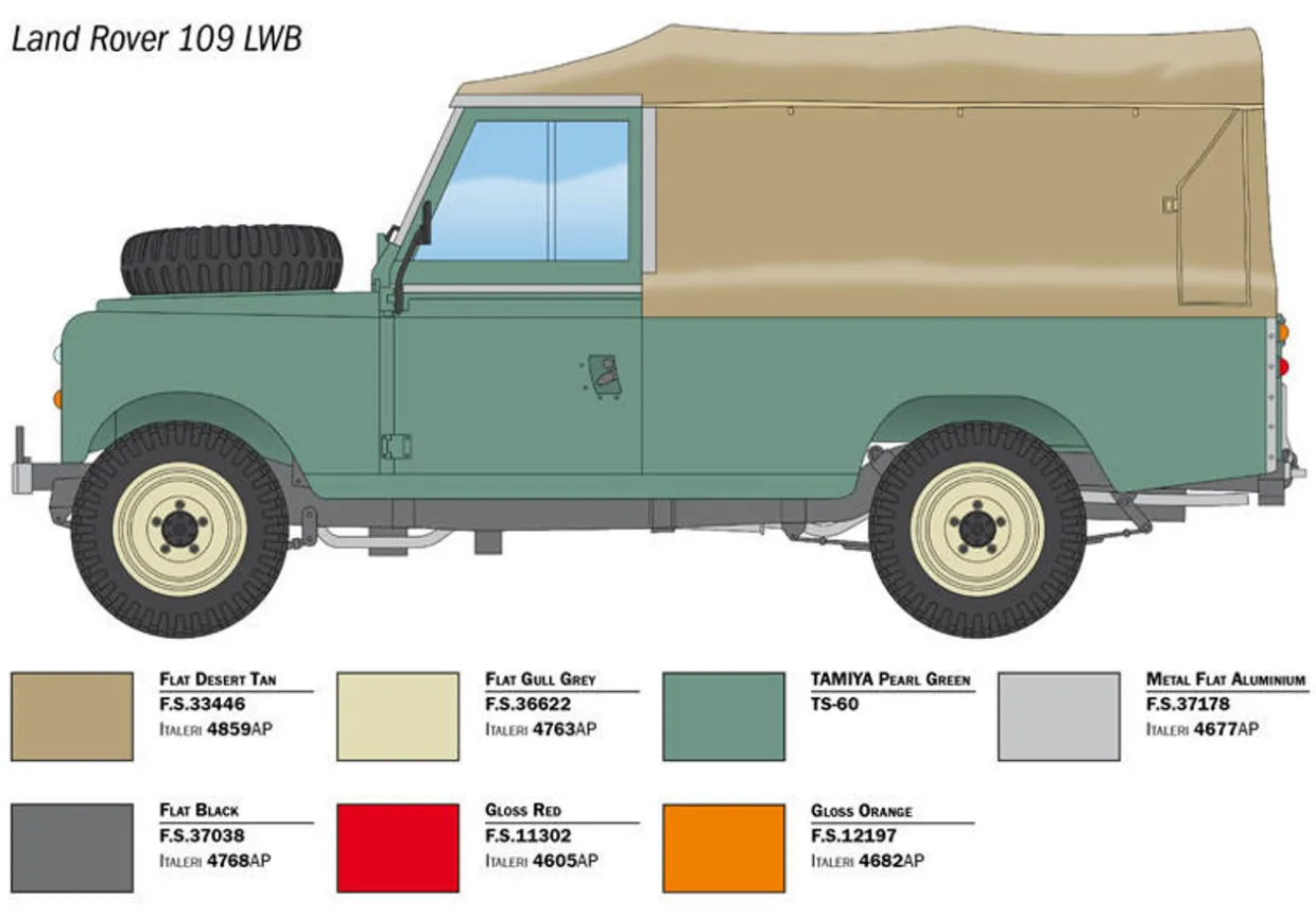 Italeri 1/24 Land Rover 109 LWB