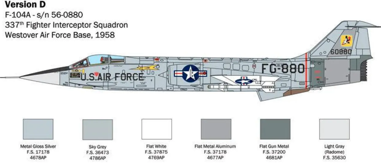 Italeri 1/32 Lockheed F-104 Starfighter A/C