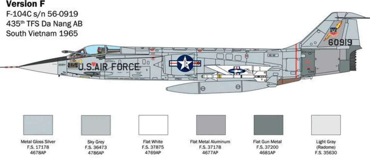 Italeri 1/32 Lockheed F-104 Starfighter A/C