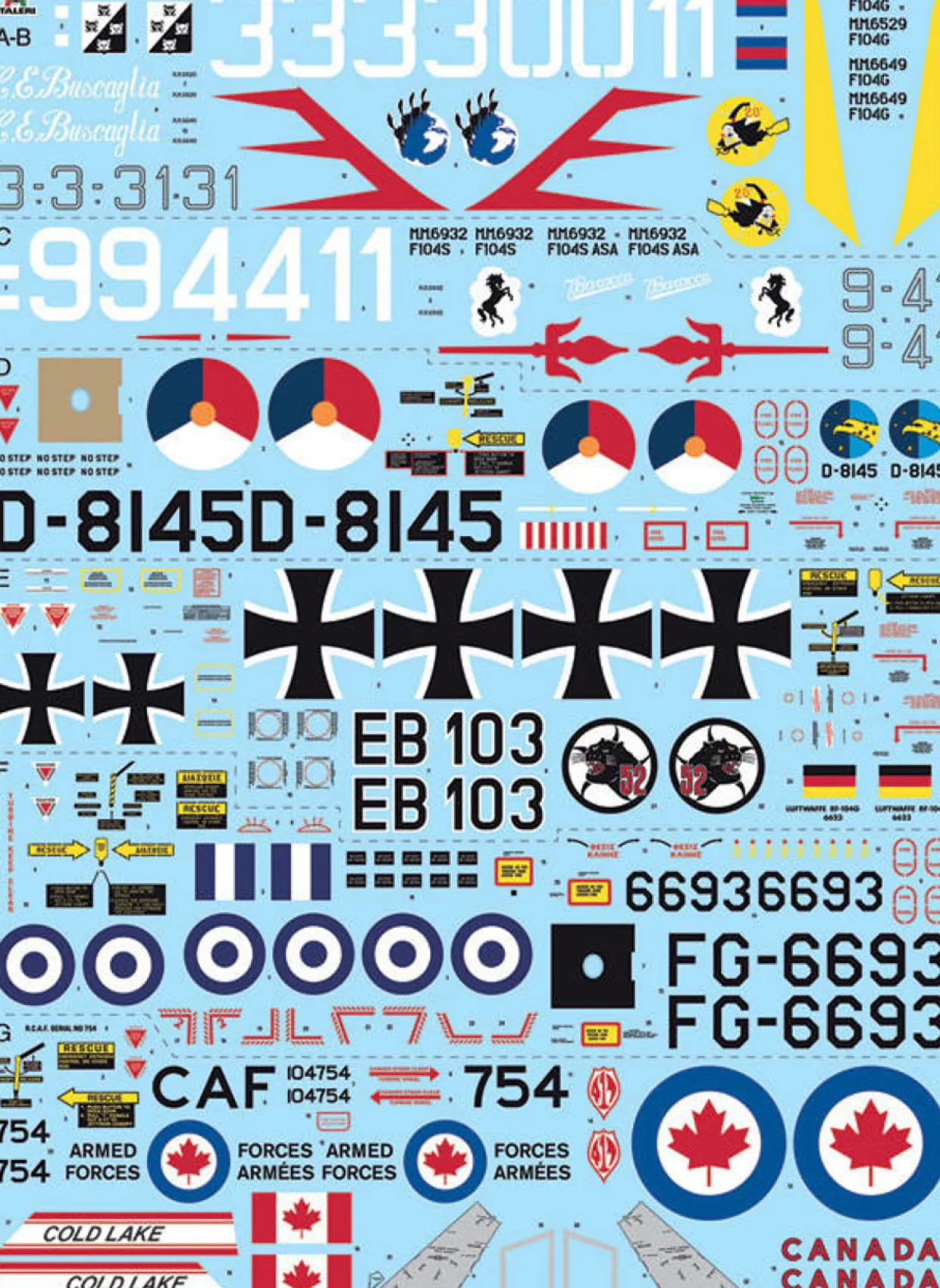 Italeri 1/32 Lockheed F-104G Recce Upgraded Edition