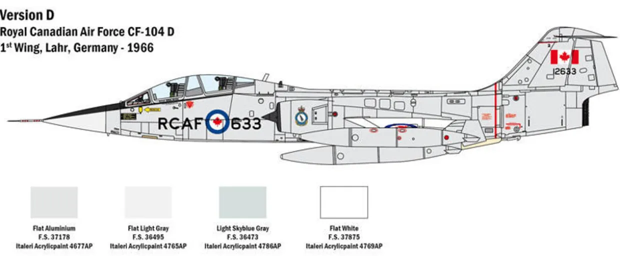 Italeri 1/32 Lockheed TF-104G AMI Starfighter