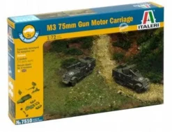 Italeri 1/72 M3 75mm Motor Carriage Fast Assembly Model Kit
