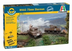 Italeri 1/72 M4A3 Sherman Fast Assembly Model Kit
