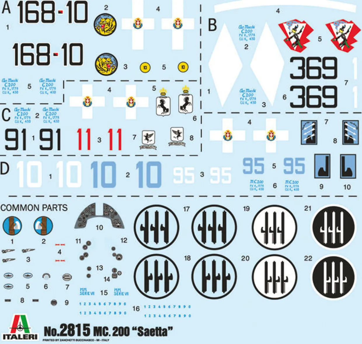 Italeri 1/48 Macchi MC.200 Saetta