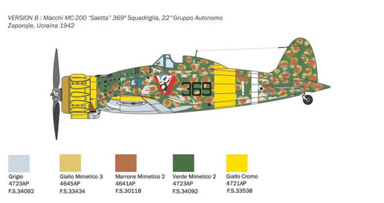 Italeri 1/48 Macchi MC.200 Saetta