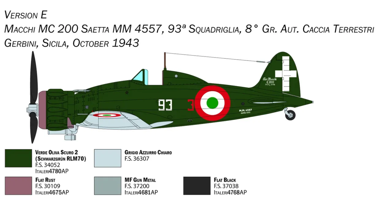 Italeri 1/48 Macchi MC.200 XXI-XXIII Series