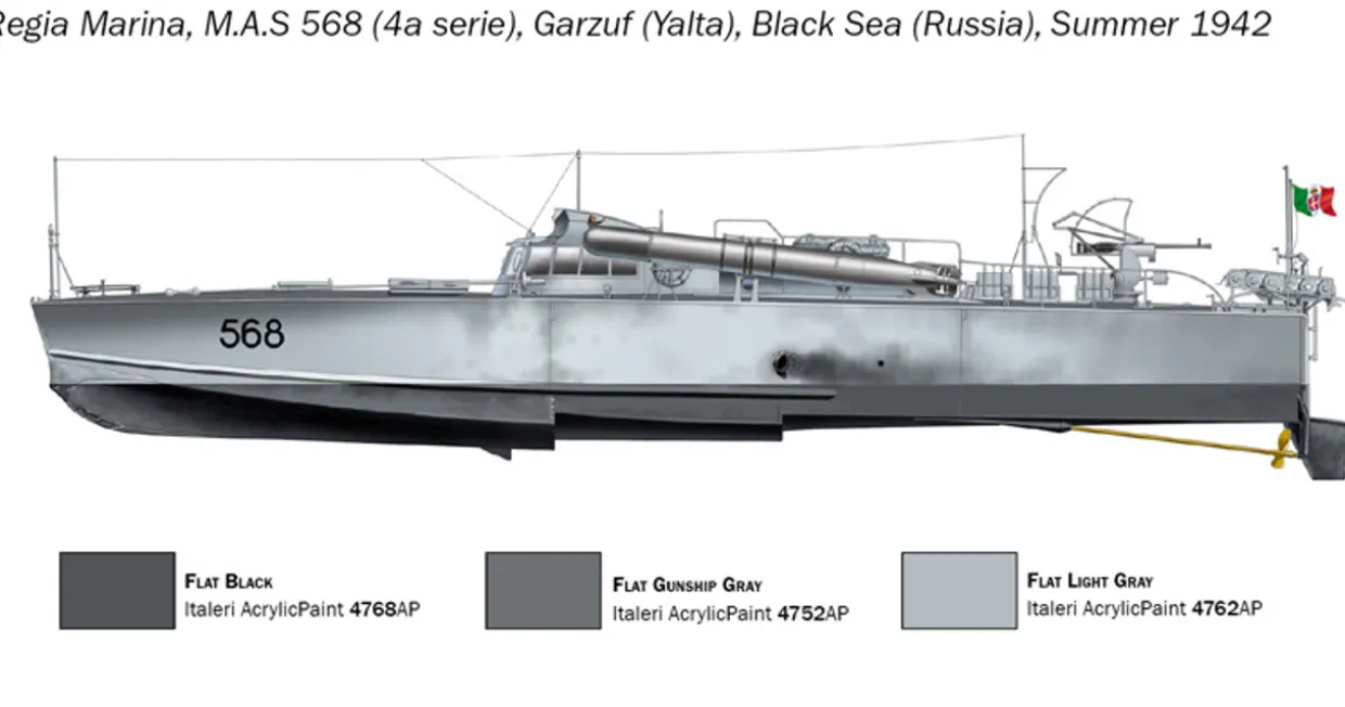 Italeri 1/35 MAS 563/568 with Crew