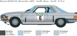 Italeri 1/24 Mercedes 450 SLC Rallye Bandama 1979