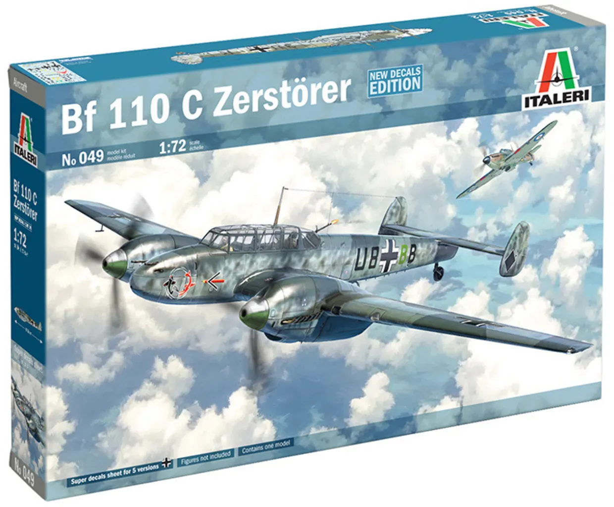 Italeri 1/72 Messerschmitt Bf 110 C Zerstorer