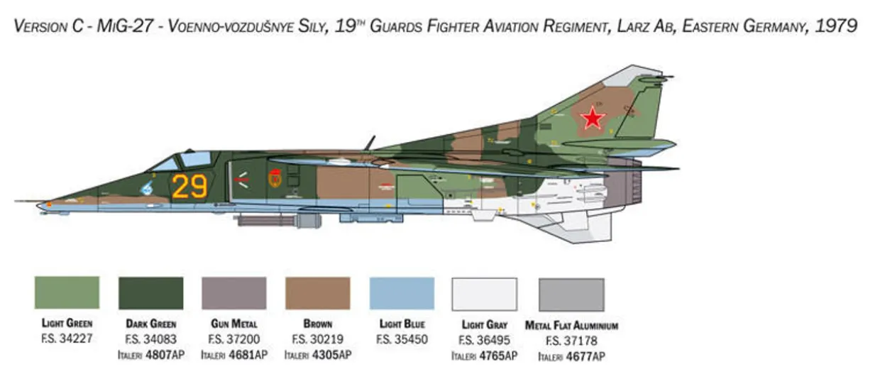 Italeri 1/48 Mikoyan MiG-27/MiG-23BN Flogger