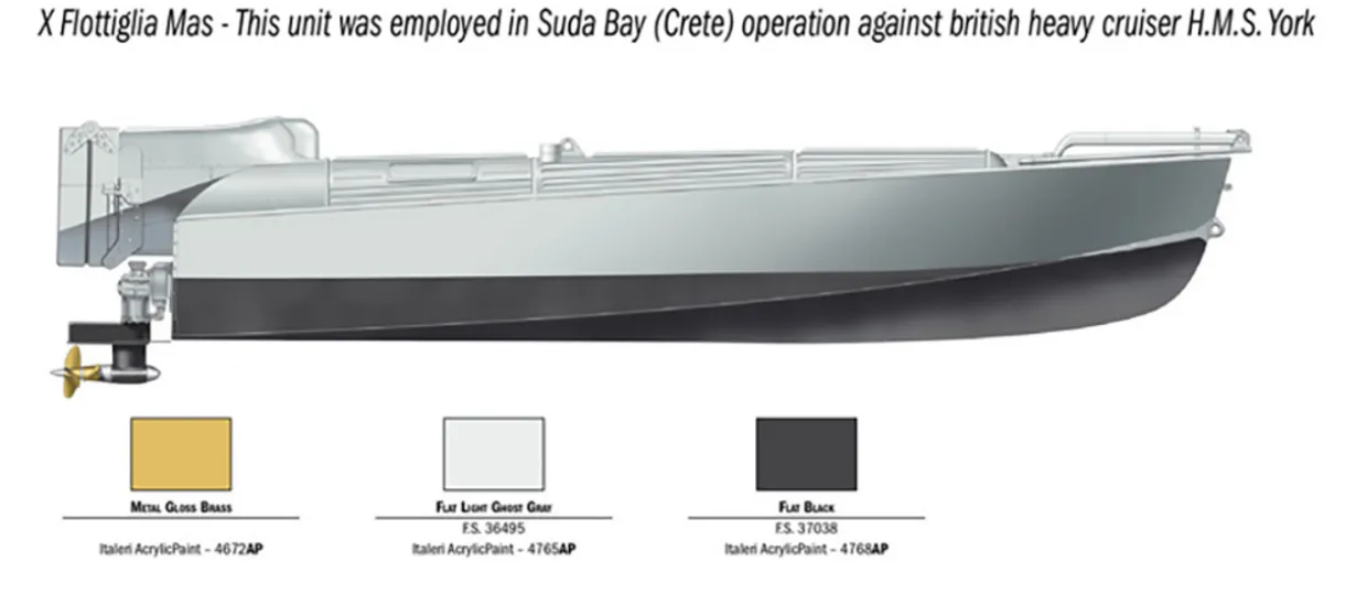 Italeri 1/35 MTM Barchino with Crew