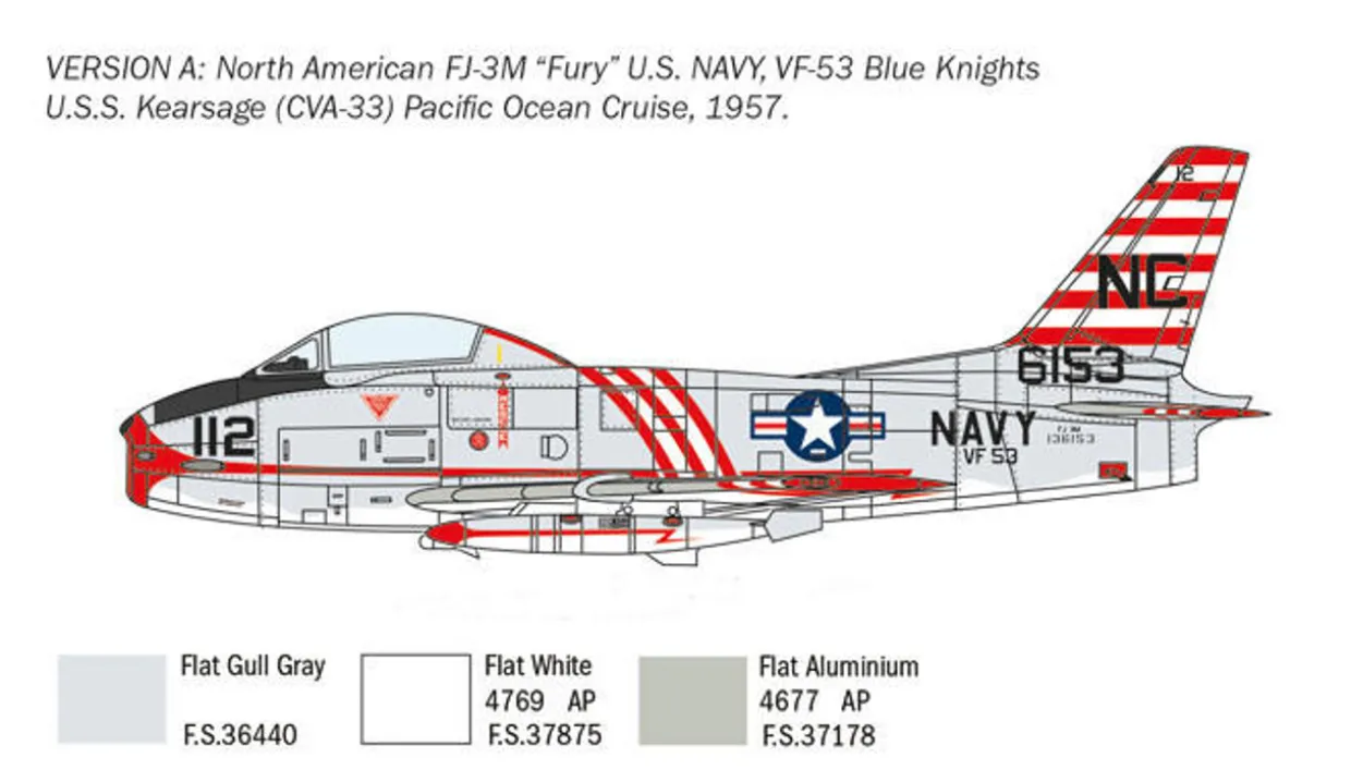 Italeri 1/48 North American FJ-2/3 Fury