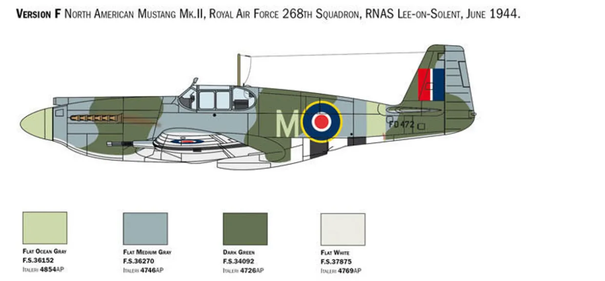 Italeri 1/72 North American P-51A Mustang