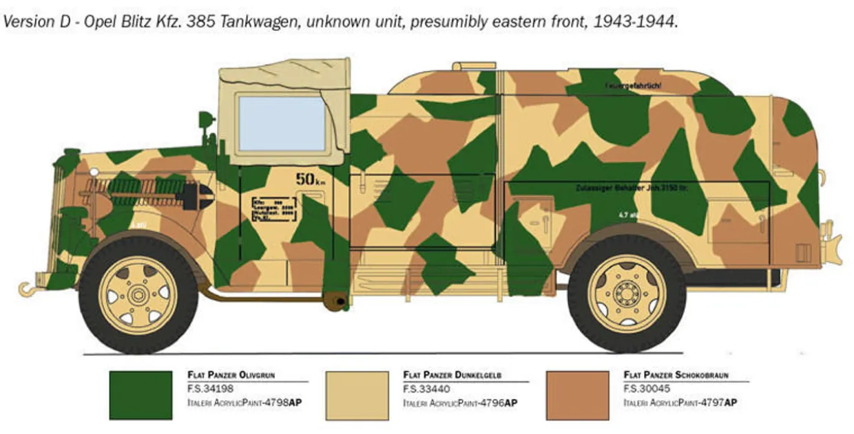Italeri 1/48 Opel Blitz Tankwagen