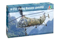 Italeri 1/48 Piasecki H-21C Flying Banana GunShip Model Kit