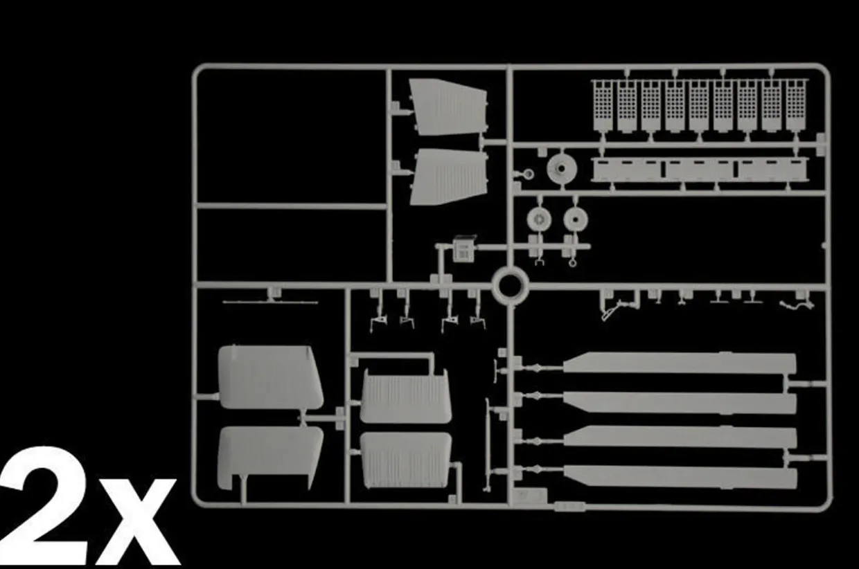 Italeri 1/48 Piasecki H-21C Flying Banana GunShip Model Kit