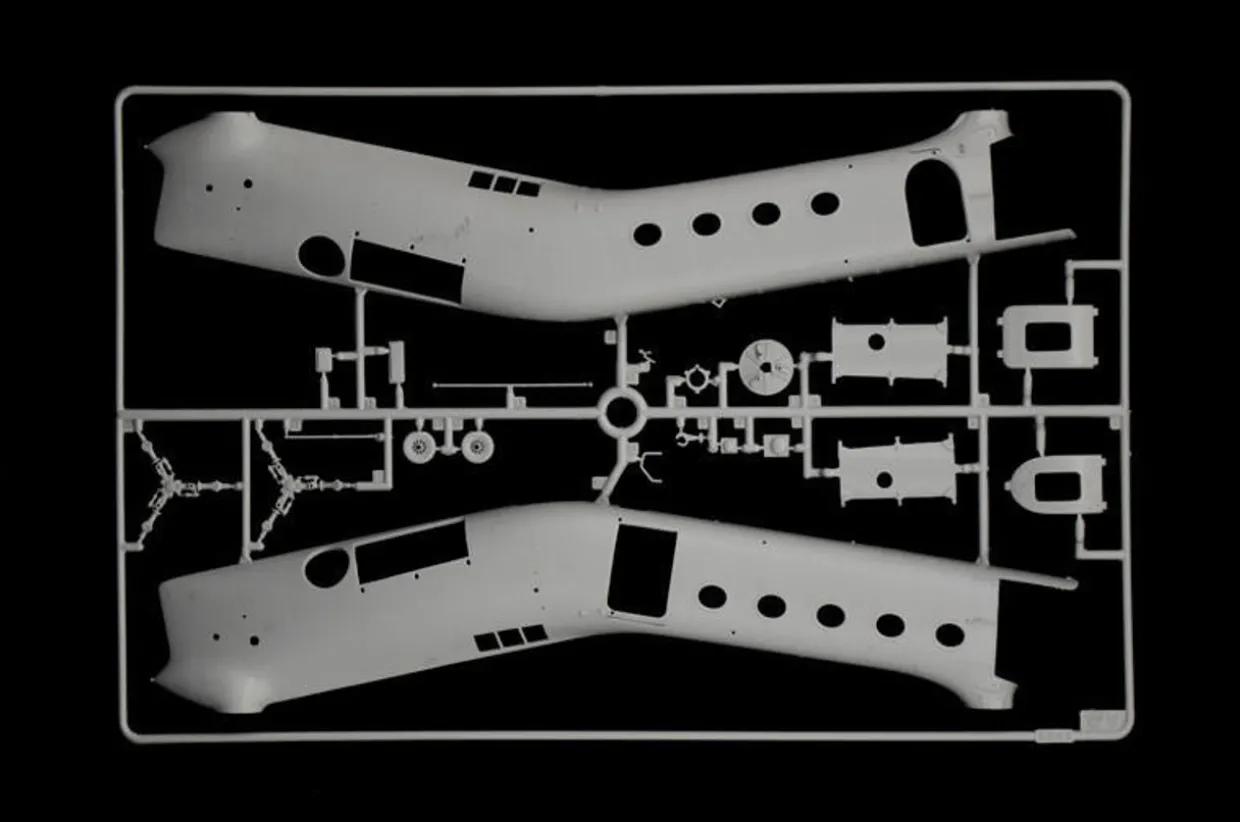 Italeri 1/48 Piasecki H-21C Flying Banana GunShip Model Kit