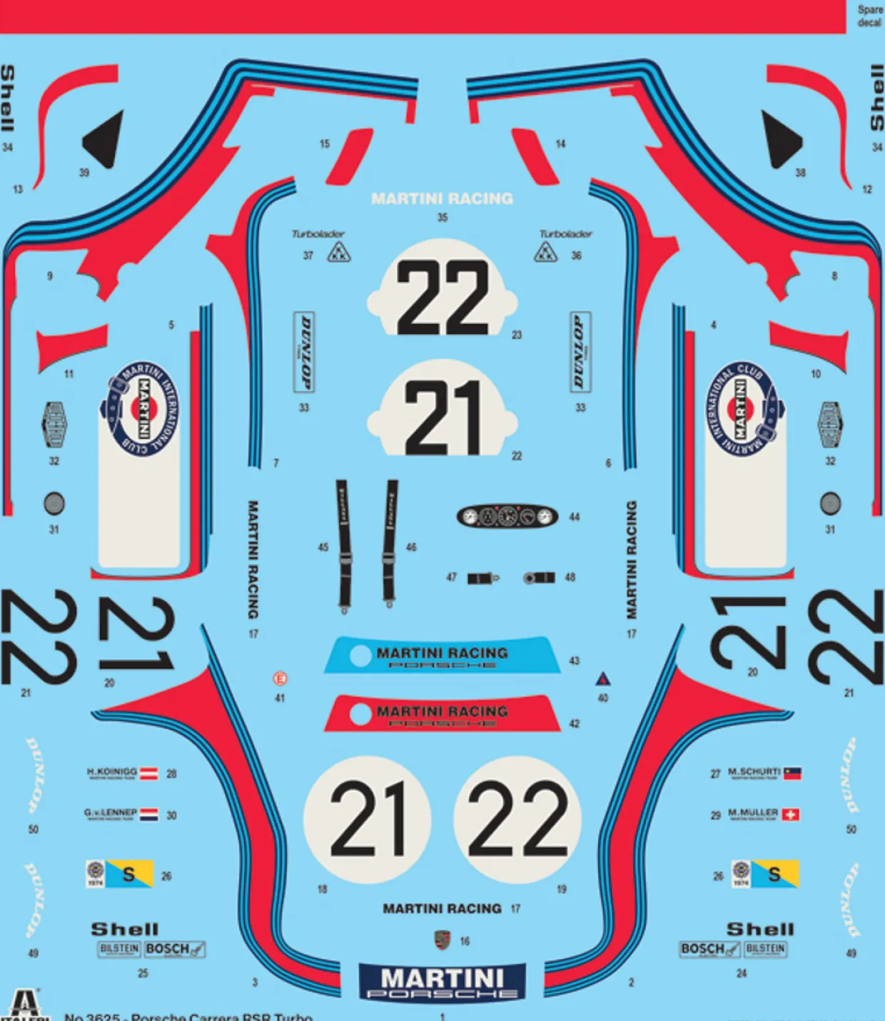Italeri 1/24 Porsche Carrera RSR Turbo