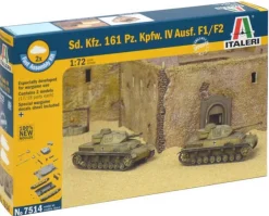 Italeri 1/72 Pz.Kpfw.IV Ausf.F1/F2 Panzer IV Fast Assembly Model Kit