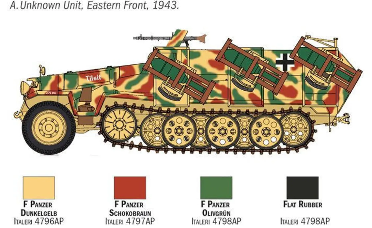 Italeri 1/72 Sd.Kfz.251/1 Stuka Zu Fuss