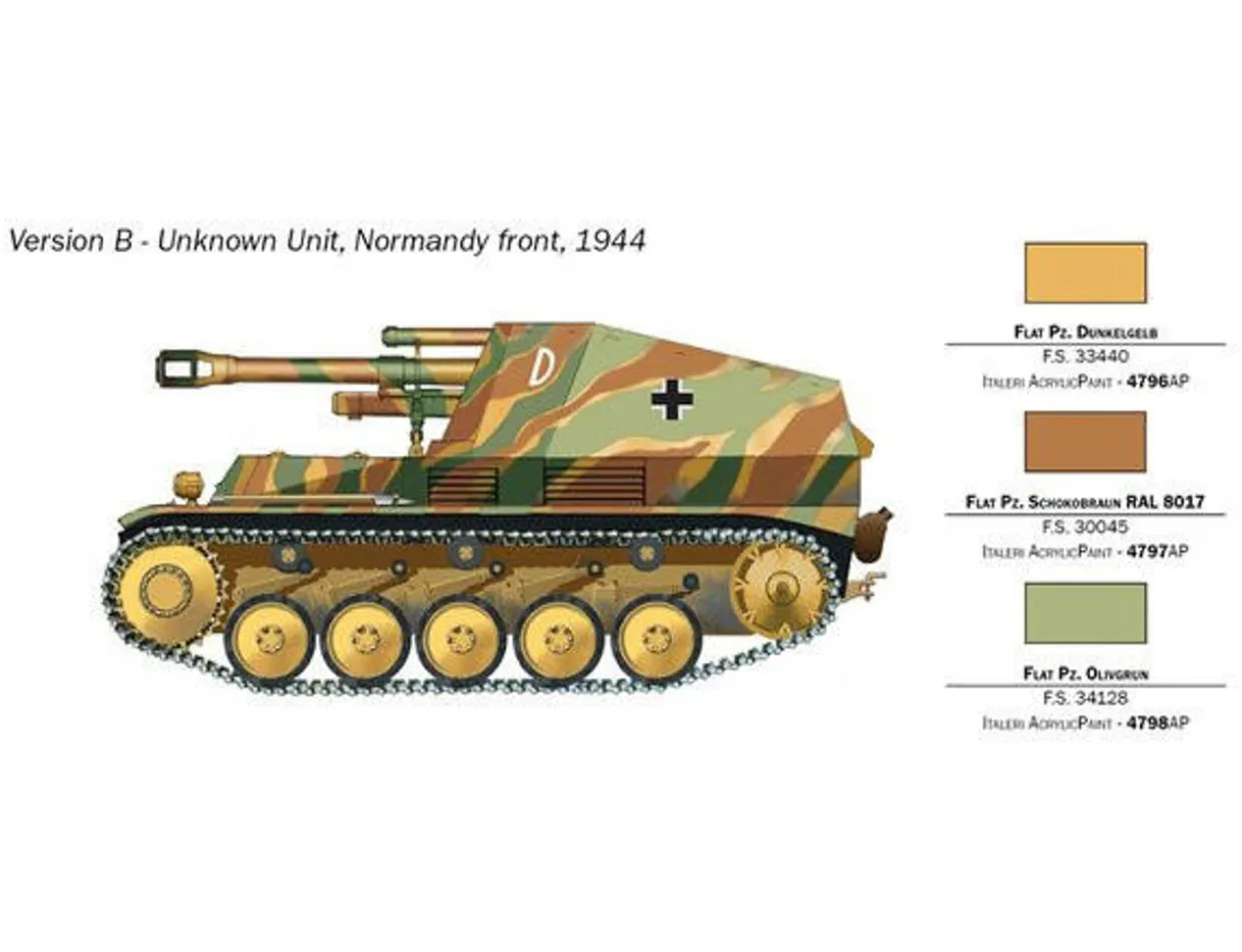 Italeri 1/72 Sd.Kfz.124 Wespe 10.5cm