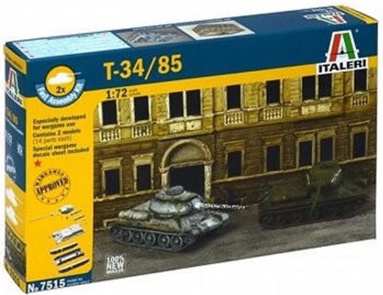 Italeri 1/72 T-34/85 Fast Assembly Model Kit