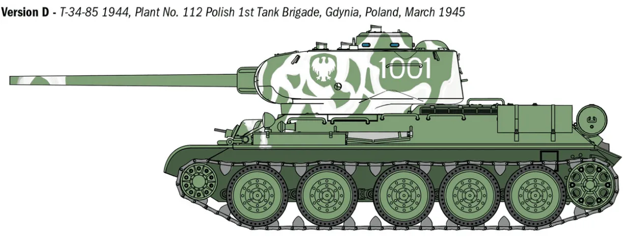Italeri 1/35 T-34/85 Zavod 112