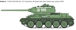 Italeri 1/35 T-34/85 Zavod 112