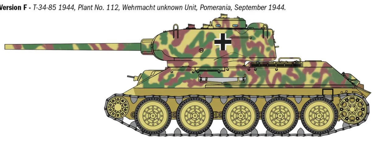 Italeri 1/35 T-34/85 Zavod 112